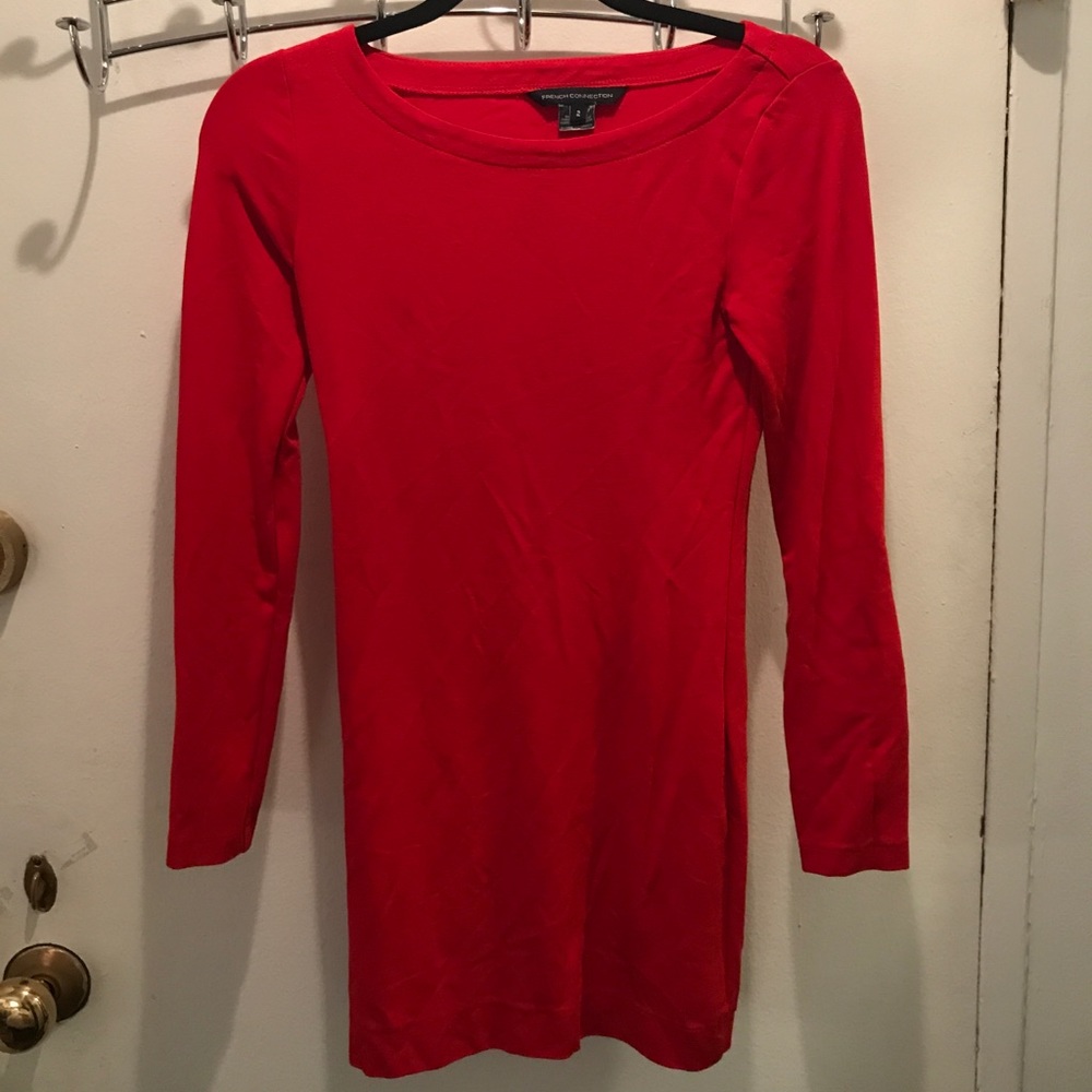 Long sleeved French Connection Body Con Dress.